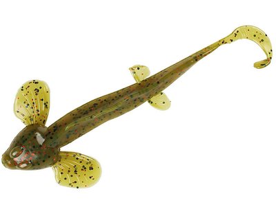 Silicone twister JEWEL BAIT Sculpin Hypertail 3" (8 pcs, 7.5 cm) Rootbeer Pepper 10589 фото