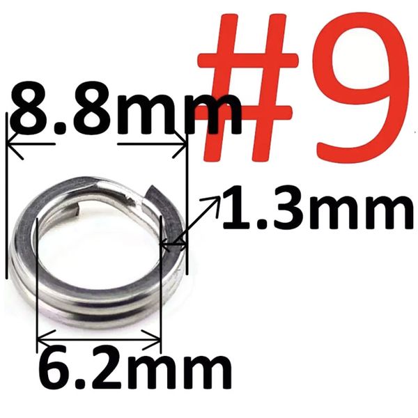 Anello di avvolgimento FOX Split Ring #9 Ø8.8mm 50kg (1 pezzo) 9885 фото