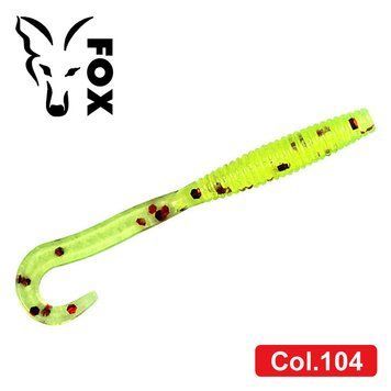 Silicone twister for microjig FOX 5cm Nimble #104 (electric chartreuse) (edible, 1 piece) 5928 фото