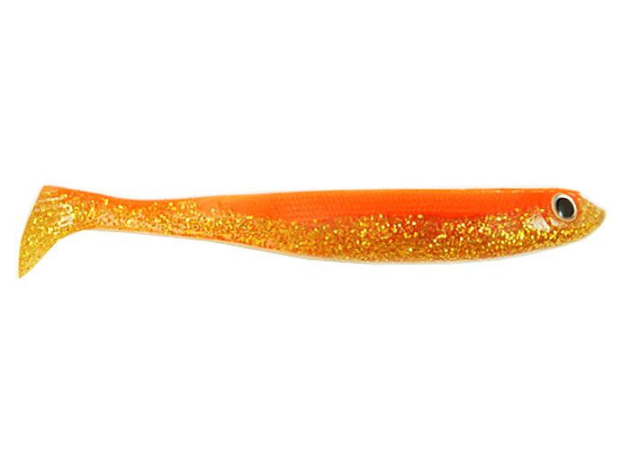 Силиконовый виброхвост FOX 10см Reaper #010 (orange gold) (1шт) 7381 фото