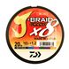 Шнур Daiwa J-Braid Grand X8 Multicolor 20lb, 150m, #1.2, 10kg, 0.16mm NEW! 9928 фото 3