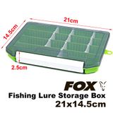 Коробка FOX Fishing Lure Storage Box, 21*14.5*2.5cm, 158g, Green FXFSHNGLRSTRGBX-21X14.5X2.5-Green фото