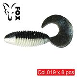 Silicone twister for microjig FOX 5.5cm Fluffy #019 (seralt) (edible, 8 pcs) 6318 фото