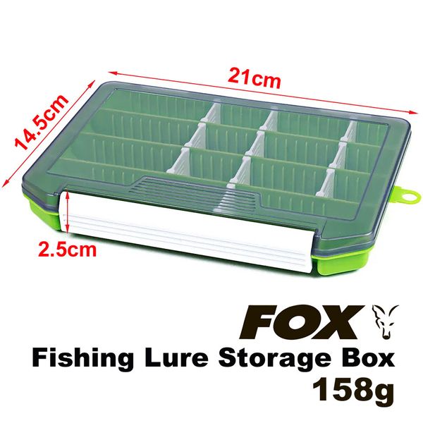 FOX Fishing Lure Storage Box, 21*14.5*2.5cm, 158g, Verde FXFSHNGLRSTRGBX-21X14.5X2.5-Green фото