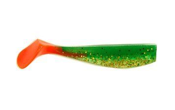 Silicone vibrating tail FOX 8cm Swimmer #063 (red green gold) (1 piece) 5976 фото