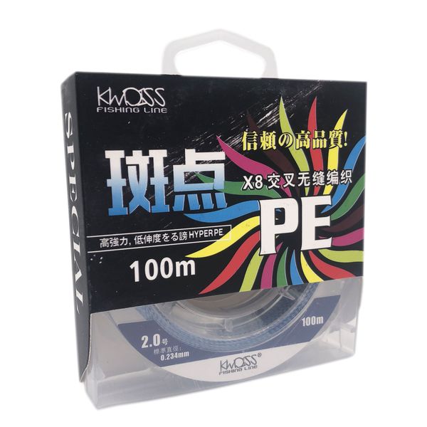 Cord Kwdiss PEx8 100m #2.0 0.234mm 19.5kg blue 7997 фото