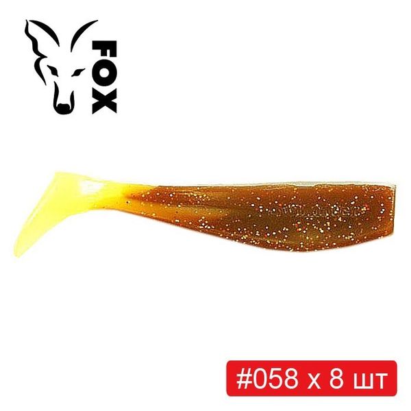 Set silicone FOX SWIMMER 8 cm #S2 - 6 colors x 8 pcs = 48 pcs 184055 фото