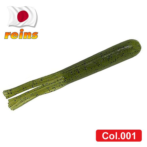Silicone octopus Reins Legend Tube 3.5" #001 Watermelon Seed (edible, 8 pcs) 6169 фото