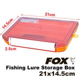 Коробка FOX Fishing Lure Storage Box, 21*14.5*2.5cm, 158g, Orange FXFSHNGLRSTRGBX-21X14.5X2.5-Orange фото