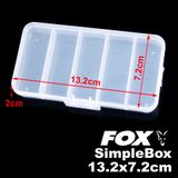 Коробка FOX SimpleBox A, 13.2*7.2*2cm, Clear FXSMPLBX-A фото