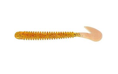 Silicone vibrating tail Reins Rockvibe Saturn 4" #430 Motor Oil Gold FLK (edible, 12 pcs) 6571 фото