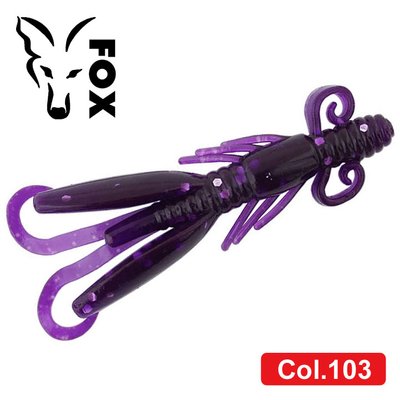 Силиконовая нимфа для микроджига FOX 5см Cricket #103 (electric purple) (съедобная, 1шт) 9705 фото
