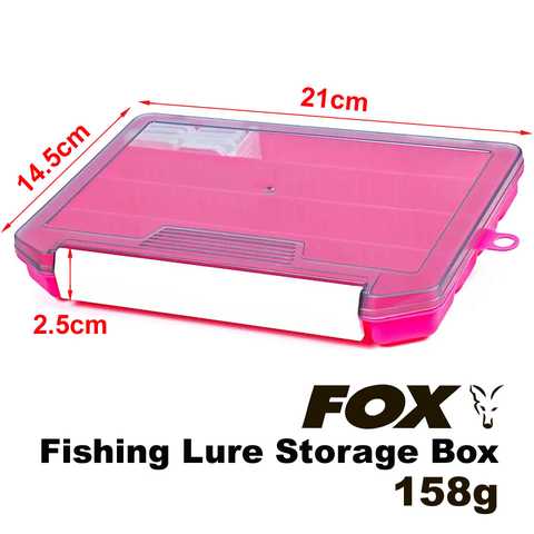 Купити FOX Fishing Lure Storage Box, 21*14.5*2.5cm, 158g, Pink  FXFSHNGLRSTRGBX-21X14.5X2.5-Pink в інтернет магазині