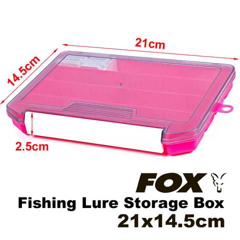 Купити FOX Fishing Lure Storage Box, 21*14.5*2.5cm, 158g, Pink  FXFSHNGLRSTRGBX-21X14.5X2.5-Pink в інтернет магазині