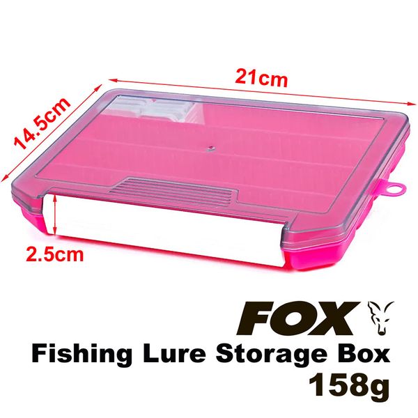 FOX Fishing Lure Storage Box, 21*14.5*2.5cm, 158g, Różowe FXFSHNGLRSTRGBX-21X14.5X2.5-Pink фото