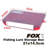 FOX Fishing Lure Storage Box, 21*14.5*2.5cm, 158g, Rojo FXFSHNGLRSTRGBX-21X14.5X2.5-Red фото