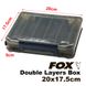 FOX Double Layers Box, 20*17.5*5cm, 256g, Ciemnoszary FXDBLLYRSBX-20X17.5X5-DarkGrey фото 1