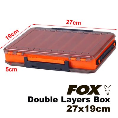 FOX Double Layers Box, 27*19*5cm, 380g, Pomarańczowe FXDBLLYRSBX-27X19X5-Orange фото