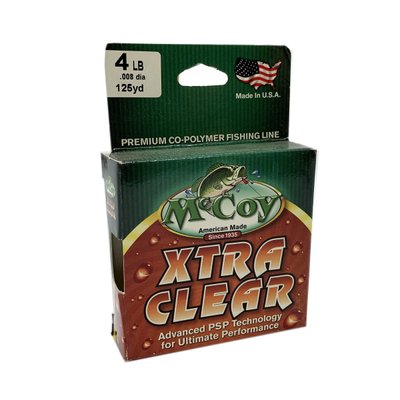 Леска монофильная McCoy Xtra Clear 4lb 114м 0.20мм DIA.0.008 6863 фото