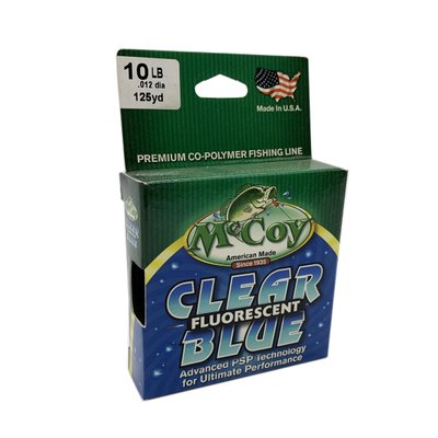 Леска монофильная McCoy Clear Blue Fluorescent 10lb 114м 0.30мм DIA.0.012 215460 фото