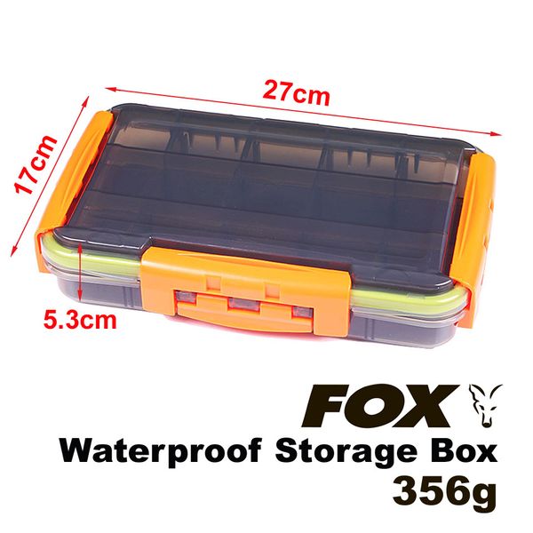 FOX Waterproof Storage Box, 27*17*5.3cm, 356g, Gris/Orange FXWTRPRFSTRGBX-27X17X5.3-Grey/Orange фото