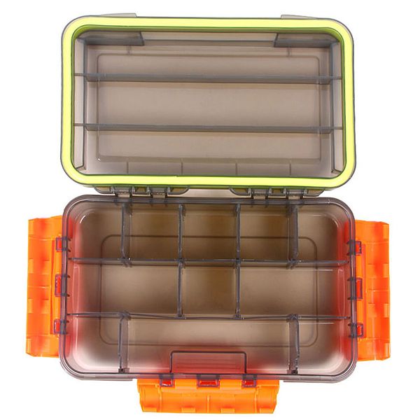 FOX Waterproof Storage Box, 27*17*5.3cm, 356g, Gris/Naranja FXWTRPRFSTRGBX-27X17X5.3-Grey/Orange фото
