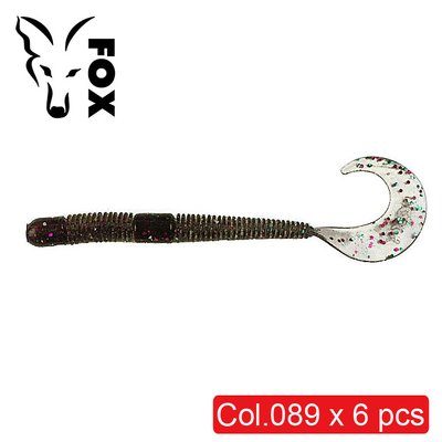 Silicone worm FOX 12cm Crawler #089 (electric marsh) (edible, 6 pcs) 6150 фото