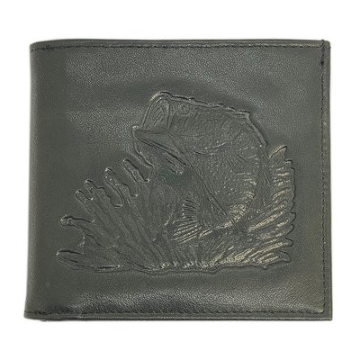 Wallet Bass Pro Shops Buck R67-84BP/C (natural leather, dark gray color) 233752 фото
