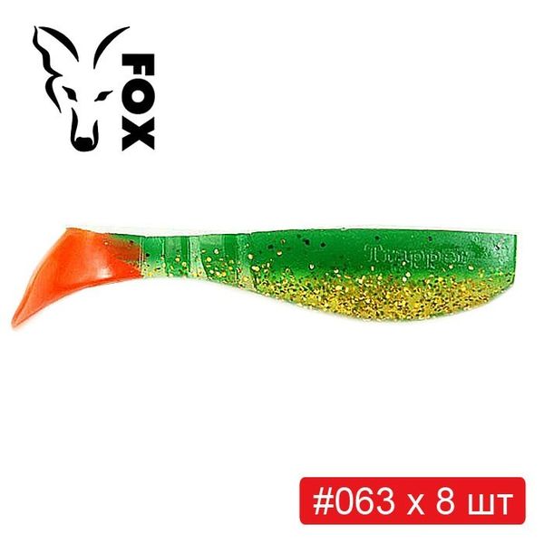 Set silicone FOX TRAPPER 8 cm #T2 - 6 colors x 8 pcs = 48 pcs 218852 фото