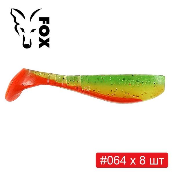 Набор силикона FOX TRAPPER 8 см #T6 - 6 цветов х 8 шт = 48 шт 218857 фото