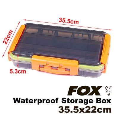 FOX Waterproof Storage Box, 35.5*22*5.3cm, 546g, Grey/Orange FXWTRPRFSTRGBX-35.5X22X5.3-Grey/Orange фото