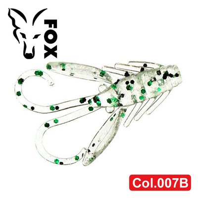 Силіконовий рак для мікроджигу FOX 4см Scorpaena #007B (clear silver green) (їстівний, 15шт) 5503 фото