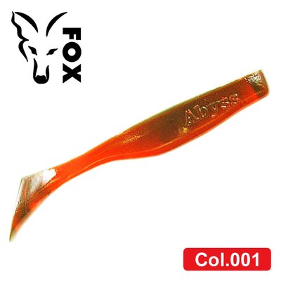 Silicone vibrating tail FOX 7cm Abyss #001 (machine oil) (1 piece) 7324 фото