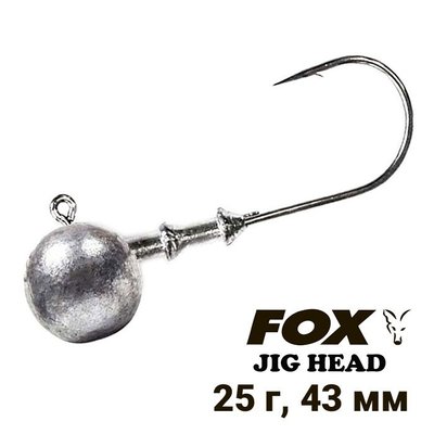 Lead Jig Head FOX hook #4/0 25g (1pc) 8527 фото