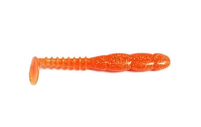 Silicone vibrating tail for microjig Reins Rockvibe Shad 2" #413 Chika Chika Orange (edible, 20 pcs) 6657 фото